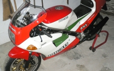 Ducati 851 tricolore 1988 for rental hire classic motorcycle touring - start up